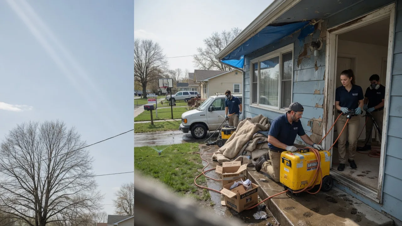 Basement Flood Cleanup in Mascoutah, IL near me